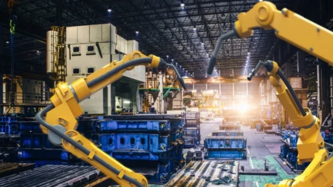 industrial machines in factory